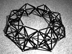 Inverted circle of pentagons